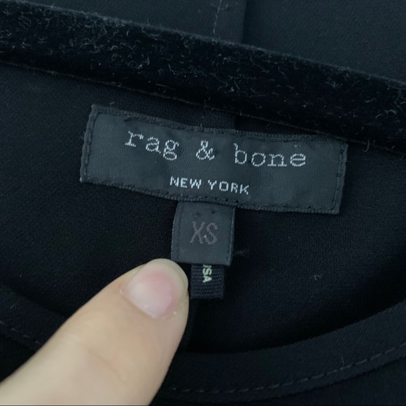 RAG & BONE black top leather front pocket XS - Picture 8 of 11